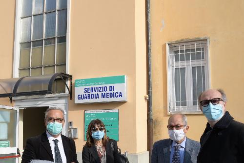 Il vice governatore Riccardi all'inaugurazione dei nuovi spazi dedicati al servizio di continuità assistenziale di San Vito al Tagliamento. 